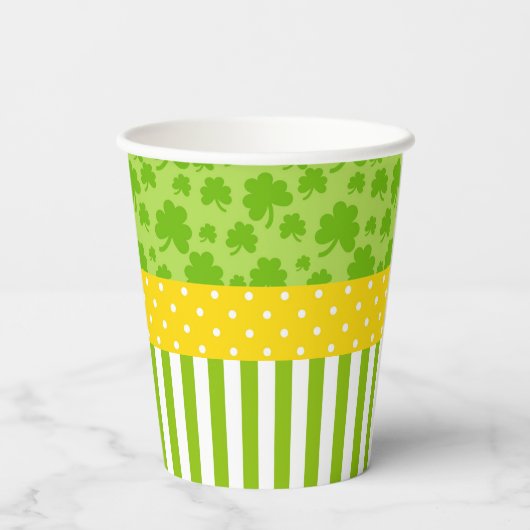 St Patrick's Day Irish Holiday Boy Baby shower Papieren Bekers (Achterkant)