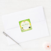 St Patrick's Day Irish Holiday Girl Baby shower Vierkante Sticker (Envelop)