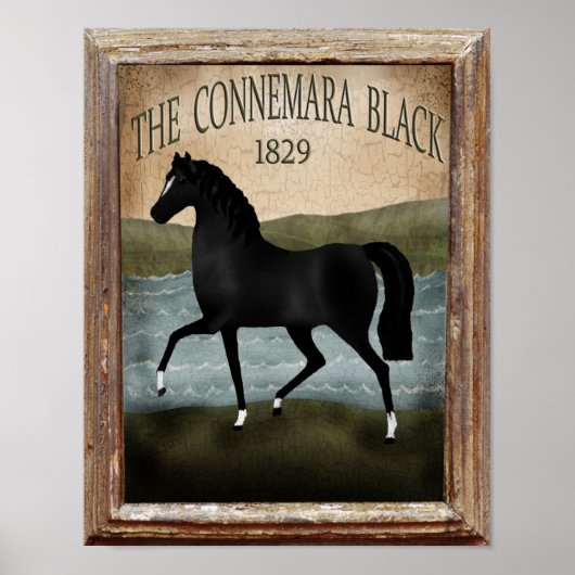 St. Patricks Day Irish Horse, douane-Boerderij Sig Poster (Voorkant)