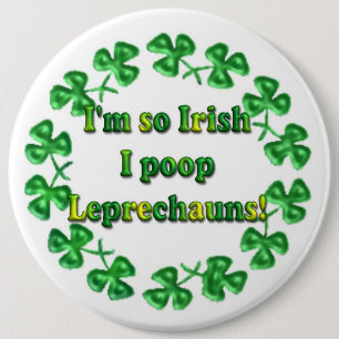 St. Patrick's Day Irish Humoureuze Buttonnen Pins Ronde Button 6,0 Cm