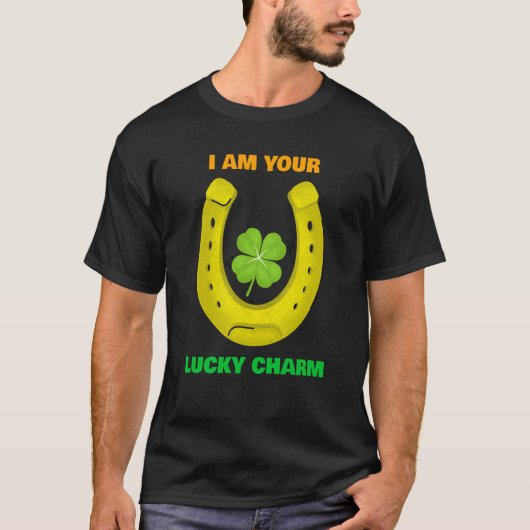 St Patricks Day Irish I Am Your Lucky Charm Horses T-shirt (Voorkant)