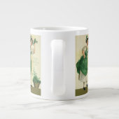 St. Patrick's Day Irish Lass met Klavers Grote Koffiekop (Achterkant)