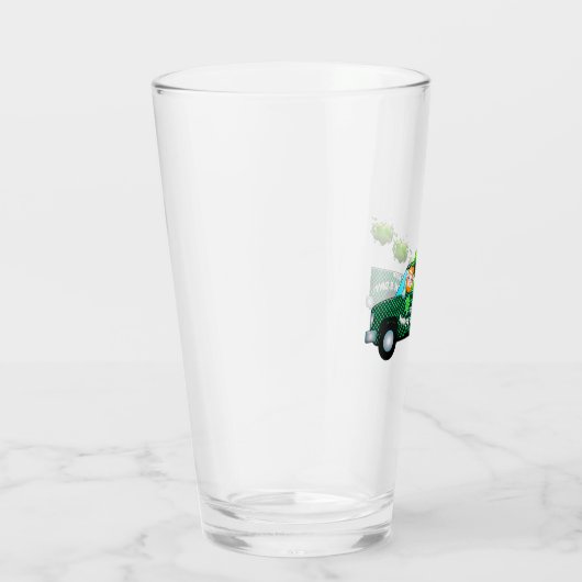 St Patricks Day Irish Leprechaun Funny Beer Pint Glas (Rechts)