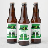 St. Patrick's Day, Irish, Leprechaun, Green Bier Etiket (Flessen)