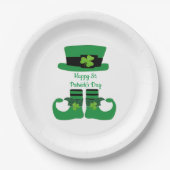 St. Patrick's Day, Irish, Leprechaun, Green Party Papieren Bordje (Voorkant)