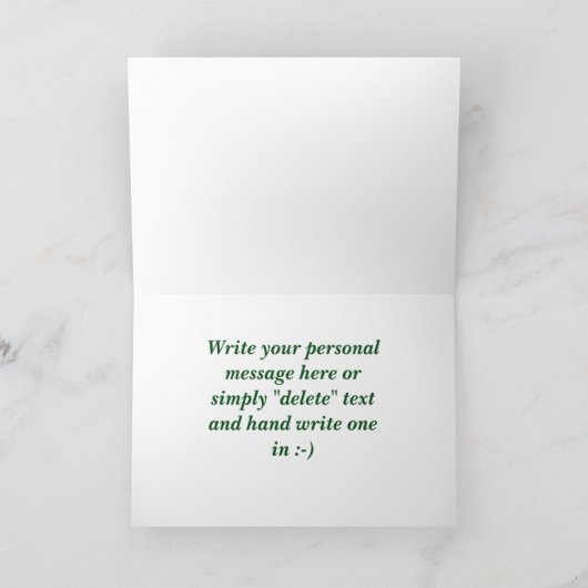 St. Patrick's Day "Irish Luck Tartan" Kaart (Binnen)