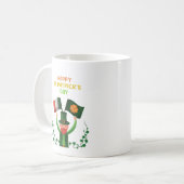 St. Patricks Day Irish - Lucky Irish Shamrock Koffiemok (Voorkant links)