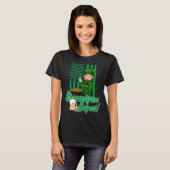 St Patricks Day Irish Party Shenanigans USA Flag L T-shirt (Voorkant volledig)
