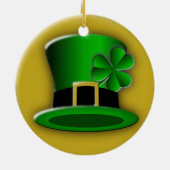 St Patrick's Day Irish Pet Standard Round Ornament (Achterkant)