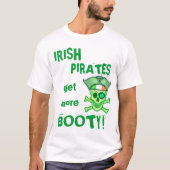 St. Patrick's Day Irish Pirate T-Shirt (Voorkant)