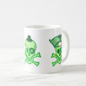 St. Patrick's Day Irish Pirates Koffiemok (Voorkant rechts)