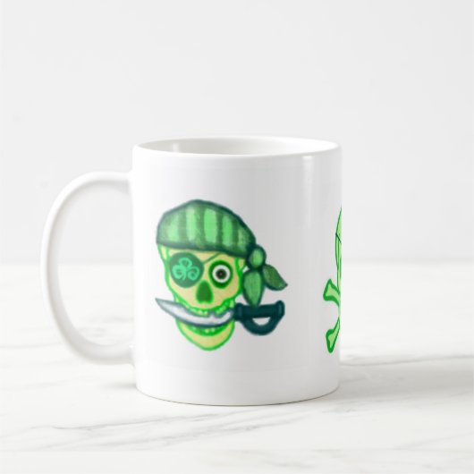 St. Patrick's Day Irish Pirates Koffiemok (Links)