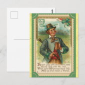 St Patricks Day Irish Poem Briefkaart (Voorkant / Achterkant)
