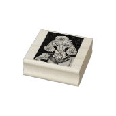 ST. PATRICK'S DAY IRISH POODLE, DOG RUBBER STEMP RUBBERSTEMPEL (Stempel)