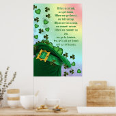 St. Patricks day Irish Poster (Keuken)
