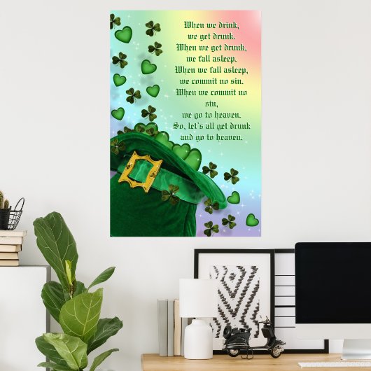 St. Patricks day Irish Poster (Thuiskantoor)