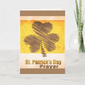 St. Patrick's Day Irish Prayer Custom Kaart (Voorkant)