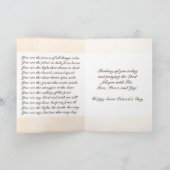 St. Patrick's Day Irish Prayer Custom Kaart (Binnen)