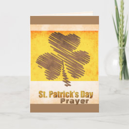 St. Patrick's Day Irish Prayer Custom Kaart