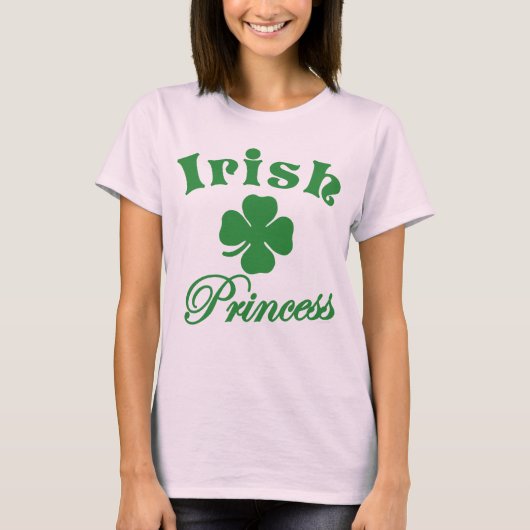 St. Patrick's Day Irish Princess T-Shirt (Voorkant)