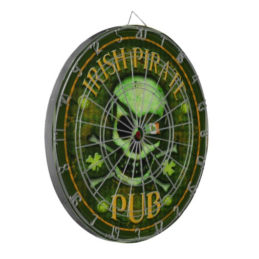 St. Patrick's Day Irish Proarchiink Dart Board Dartbord (Voorkant Links)