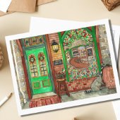 St. Patrick's Day Irish Pub Waterverf Briefkaart