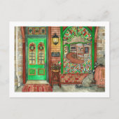 St. Patrick's Day Irish Pub Waterverf Briefkaart (Voorkant)