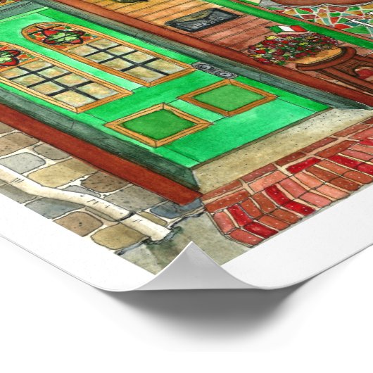 St. Patrick's Day Irish Pub Waterverf Poster (Hoek)