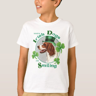St. Patrick's Day Irish Red & White Setter T-shirt