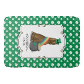 St. Patrick's Day Irish Setter Dog (red 1) Funny Badmat (Voorkant)