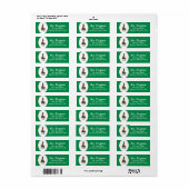 St. Patrick's Day Irish Setter Dog (red 1) Funny Etiket (Full Sheet)