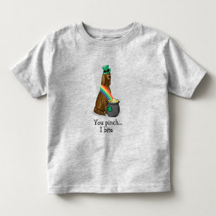 St. Patrick's Day Irish Setter Dog (red 1) Funny Kinder Shirts