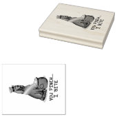 St. Patrick's Day Irish Setter Dog (red 1) Funny Rubberstempel (Gestempeld)