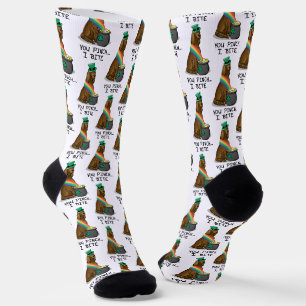 St. Patrick's Day Irish Setter Dog (red 1) Funny Sokken