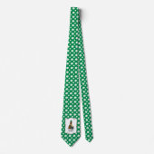 St. Patrick's Day Irish Setter Dog (red 1) Funny Stropdas (Voorkant)