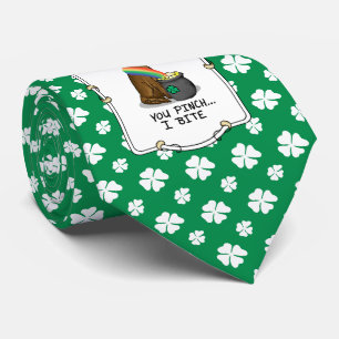 St. Patrick's Day Irish Setter Dog (red 1) Funny Stropdas