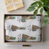 St. Patrick's Day Irish Setter Dog (red 1) Funny Tissuepapier (Geschenk)