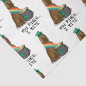 St. Patrick's Day Irish Setter Dog (red 1) Funny Tissuepapier (Detail)