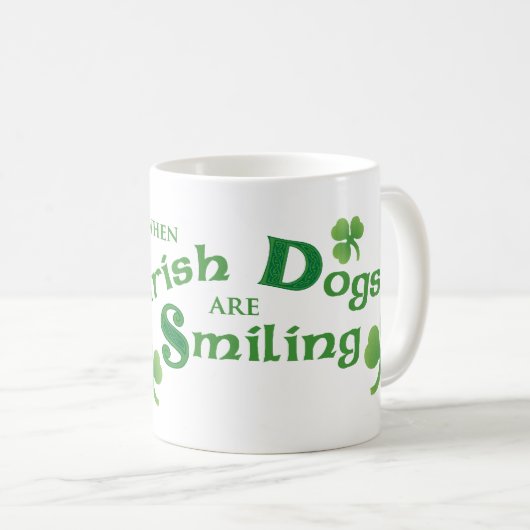 St. Patrick's Day Irish Setter Koffiemok (Voorkant rechts)