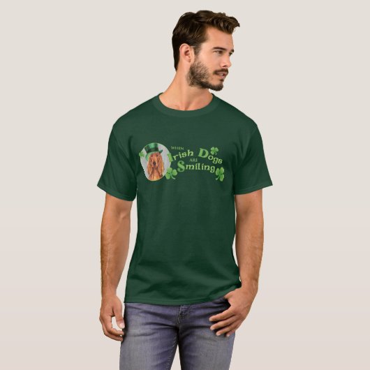 St. Patrick's Day Irish Setter T-shirt (Voorkant volledig)