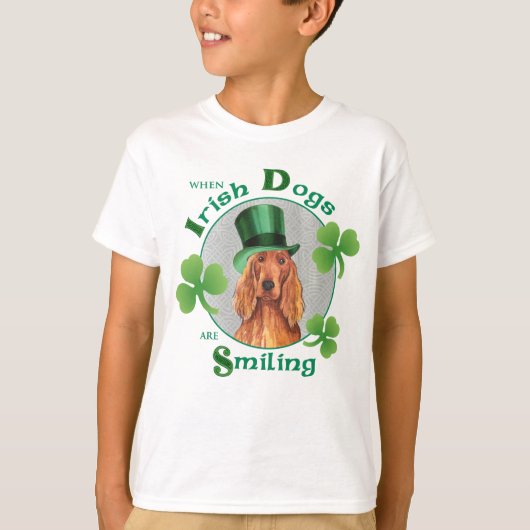 St. Patrick's Day Irish Setter T-shirt (Voorkant)