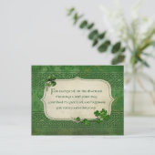 St. Patrick's Day Irish Shamrock Blessing Briefkaart (Staand voorkant)