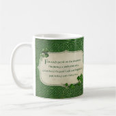 St. Patrick's Day Irish Shamrock Blessing Koffiemok (Links)