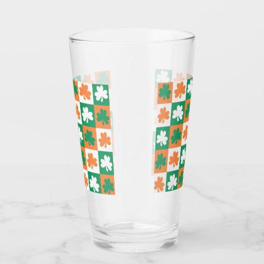 St. Patrick's Day Irish Shamrock Clover Beer Glas (Rechts)