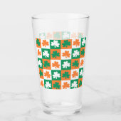 St. Patrick's Day Irish Shamrock Clover Beer Glas (Voorkant)