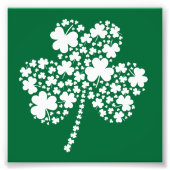 St Patrick's Day Irish Shamrock Clover Foto Afdruk (Voorkant)