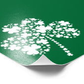 St Patrick's Day Irish Shamrock Clover Foto Afdruk (Hoek)