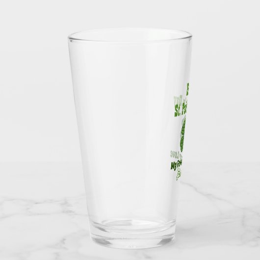 St Patricks Day Irish Shamrock Clover Love Pint Glas (Rechts)