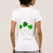 St Patrick's Day Irish Shamrock Clover Schattige 2 T-shirt (Achterkant)