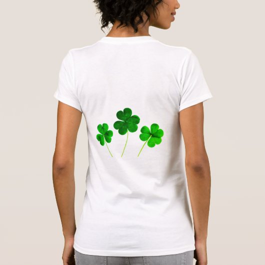 St Patrick's Day Irish Shamrock Clover Schattige 2 T-shirt (Achterkant)